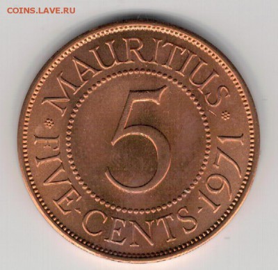 МАВРИКИЙ 5 ЦЕНТОВ 1971 ДО 28.08.14 В 22.00МСК - 4-мав71а