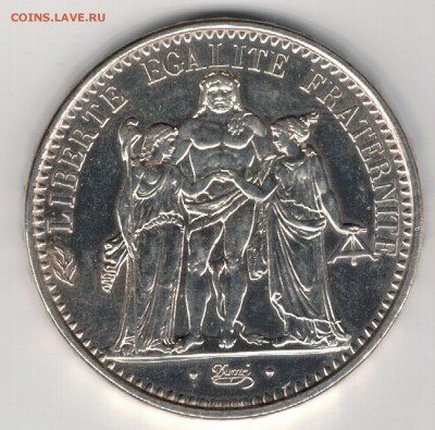Ag ФРАНЦИЯ 10 ФРАНКОВ 1965 ДО 28.08.14 В 22.00МСК (9605) - 5-ф10ф65