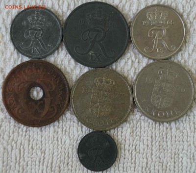 Монеты Дании 14 шт. разных годов до 29.08.2014 - Дания3.JPG