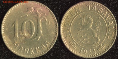Финляндия 10 марка 1953 до 22:00мск 29.08.14 - Финляндия 10 марка 1953