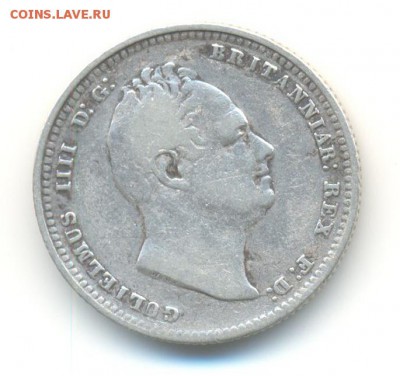 Ag. британия 1 шиллинг 1836. вильгельм IIII . до 28.08 22:00 - 18