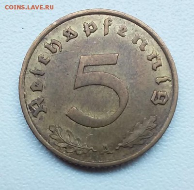 ГЕРМАНИЯ 5 Рейсхпфеннигов 1939A! До 27.08.2014 - 20140825_162040