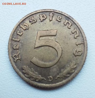ГЕРМАНИЯ 5 Рейсхпфеннигов 1938D! До 27.08.2014 - 20140825_162012