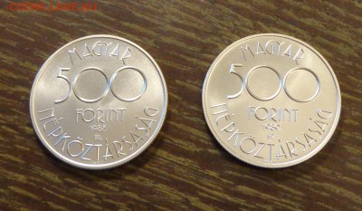 ВЕНГРИЯ - 500 форинтов ЧМ по ФУТБОЛУ наб. 2 шт. 31.08, 22.00 - Венгрия 500 форинтов футбол набор 2 шт. -1