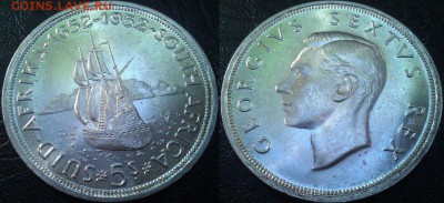 Н. Зеландия 5 шиллингов 1952 оценка - image