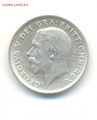 Ag. британия 6 пенсов 1918. XF- . до 28.08 22:00 - 13