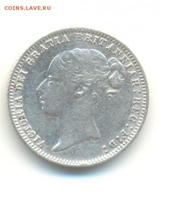 Ag. британия 6 пенсов 1877 . до 28.08 22:00 - 4