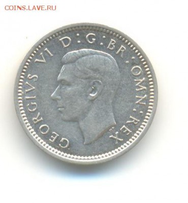 Ag. британия 3 пенса 1942. UNC . до 28.08 22:00 - 7