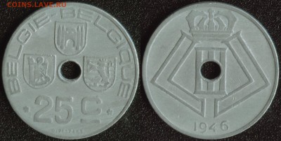 Бельгия 25 сантим 1946 до 22:00мск 31.08.14 - Бельгия 25 сантим 1946 (фл.)