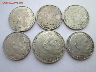 Третий рейх, 2 и 5 марок , 6 монет одним лотом - IMG_3072.JPG