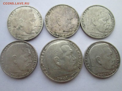 Третий рейх, 2 и 5 марок , 6 монет одним лотом - IMG_3071.JPG