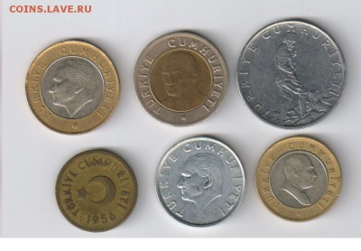 ТУРЦИЯ - 6 монет 1956-2009гг до 02.09.2014г 21-00 - ТУРЦИЯ4