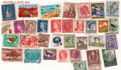 Марки Австралии (33шт) до 01.09.14 в 22.00мск (9209) - 2-ав