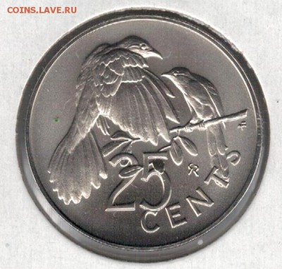 Брит.Вирг.о-ва 25 центов 1973 Кукушки 01.09 в 22.00 (9783) - 4-бво1