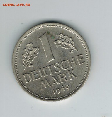 Германия 1 марка 1969 до 28.08.2014   22-00 - 3