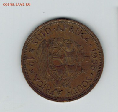 Южная африка 1 пенни 1942 - 1 10