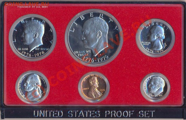 Набор США 1976г. Proof, до 12.04.2010г. в 22.30МСК - 1976-1