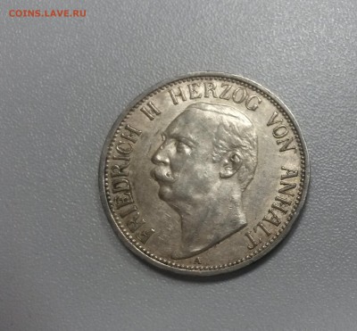 3 марки, Ангальт-Дессау. 1911 год - 20140828_185419
