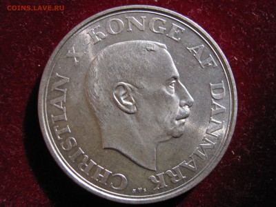 ДАНИЯ 2 кроны 1937. Штемпельная. Серебро. Предпродажная. - Изображение 11923