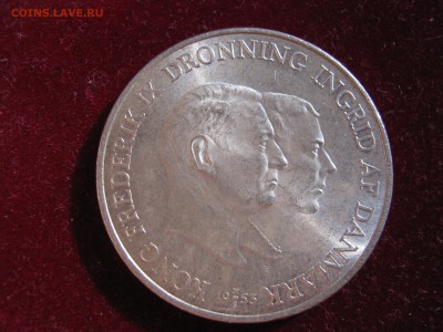 ДАНИЯ 2 кроны 1953. Гренландия. Штемпельная. Серебро. - Изображение 11914