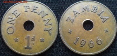 Замбия 1 пенни 1966 оценка - замбия