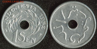 Индонезия 1 сен 1952 (тираж 100.000) до 22:00мск 02.09.14 - Индонезия 1 сен 1952