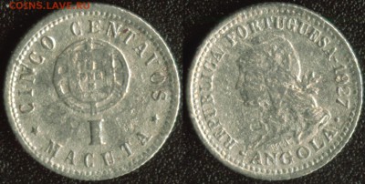 Ангола (Португальская) 1 макута 1927 до 22:00мск 02.09.14 - Ангола (Португальская) 1 макута 1927
