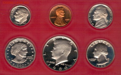 США ГОДОВОЙ НАБОР 1980 ПРУФ ДО 04.09.14 В 22.00МСК (9703) - 4-сша
