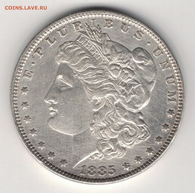 Ag США МОРГАН-ДОЛЛАР 1885 ДО 04.09.14 В 22.00МСК (9753) - 5-сша-д1885