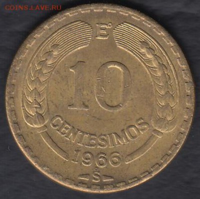 Чили 10 центесимо 1966 до 02.09.2014 22-00 - ааа