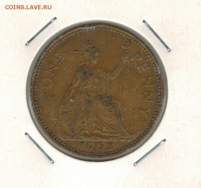 Великобритания 1 пенни 1962 до 02.09.2014   22-00 - 1 16