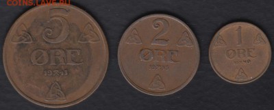 Норвегия 1, 2, 5 эре 1935-1941 до 04.09.2014 22-00 - Норвегия подборка а