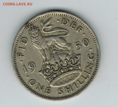Великобритания 1 шиллинг 1950 до 03.09.2014   22-00 - 1 18