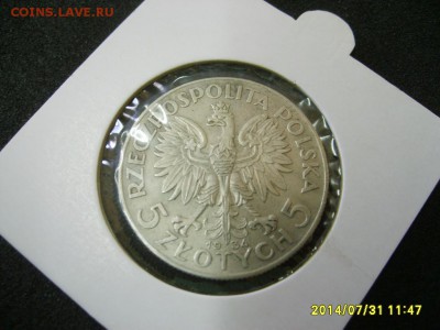 ПОЛЬША,5 злотых 1934г(Королева Ядвига)!до 5.09.2014 - S6001250.JPG