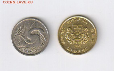 СИНГАПУР - 2 монеты 5 центов 1974-88гг до 09.09.2014г 21-00 - СИНГАПУР3