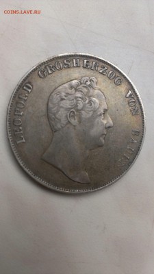 Баден 1 гульден 1838 год до 7.09 - J-msSEihYyA