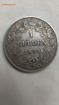 Баден 1 гульден 1838 год до 7.09 - W5gLHHLuecg