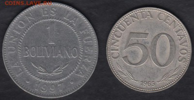 Боливия 1 боливиано и 50 сентаво до 05.09.2014 22-00 - Боливия а