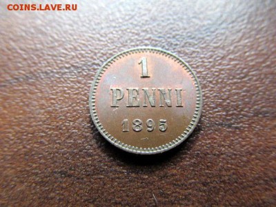 1 пенни 1895 с остатками блеска - 18464-1