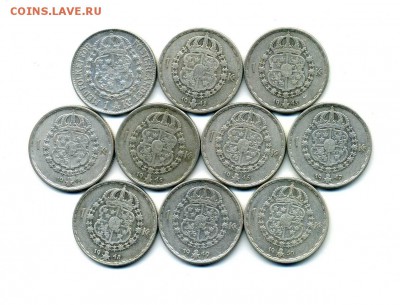 Продам шведскую серебряную погодовку за LV - 1 крона 1939-50.1