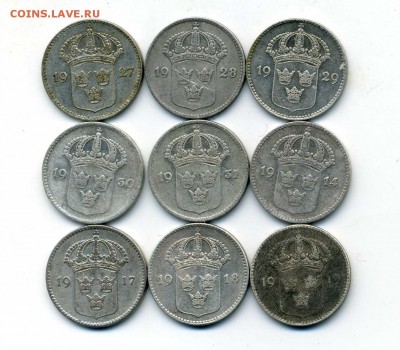 Продам шведскую серебряную погодовку за LV - 10 эре 1914-31.1