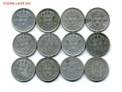 Продам шведскую серебряную погодовку за LV - 25 эре 1876-1939.1