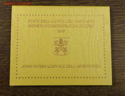 ВАТИКАН - 2 евро 2009 Год астрономии БУКЛЕТ до 12.09, 22.00 - Ватикан 2009 Международный год астрономии  - 1