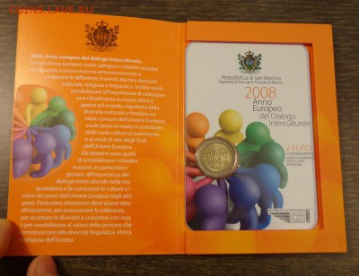 САН-МАРИНО - 2 евро 2008 Год диалога до 12.09, 22.00 - Сан-Марино 2008 Европейский год межкультурного диалога - 2