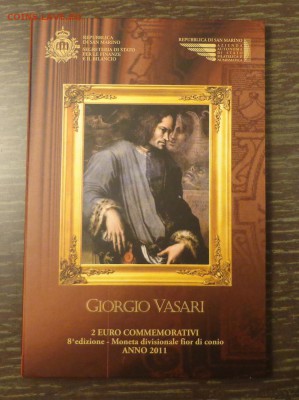 САН-МАРИНО - 2 евро 2011 Вазари до 12.09, 22.00 - Сан-Марино 2011 Вазари - 1