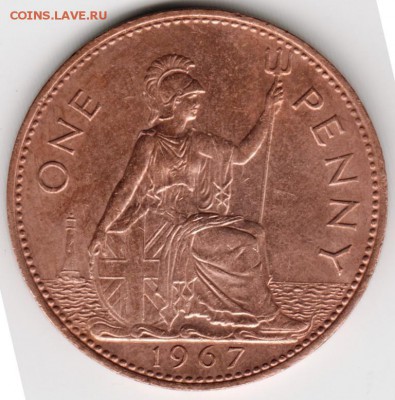 Одно пенни 1967 г. Великобритания до 12.09.14 в 22.00 - Scan-140906-0021