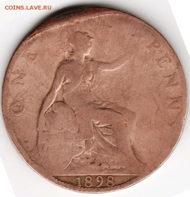 Одно пенни 1898 г. Великобритания с брак до 12.09.14 в 22.00 - Scan-140906-0025