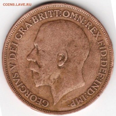 Одно пенни 1918 г. Великобритания  до 12.09.14 в 22.00 - Scan-140906-0012