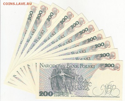 ПОЛЬША 10 штук 200 злотых 1988 UNC до 13.09 22:30 мск - IMG_0001