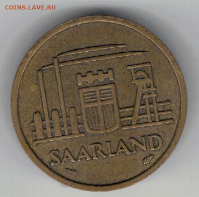 СААРЛАНД 20 ФРАНКОВ 1954 ДО 11.09 В 22.00МСК (9849) - 4-саар